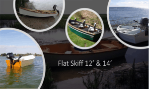 Flat Skiff 14 Boat Plans (FL14)