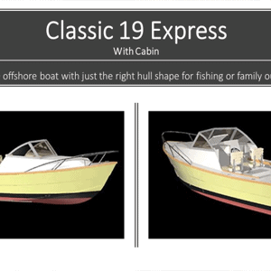 Classic 19 Express Boat Plans (CX19)