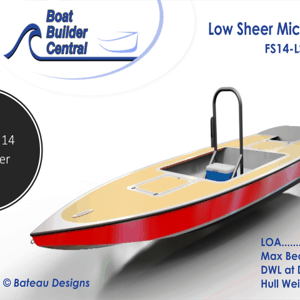 Fast Skiff 14 Low Sheer Boat Plans (FS14LS)