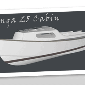 Panga 25 Cabin Boat Plans (PG25C)